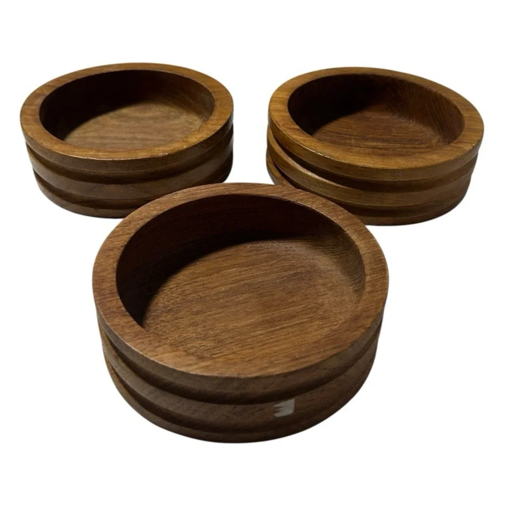 Vintage Teak Wood Mid-Century Salad Bowl Unique Shape Scandi Minimalist Boho MCM